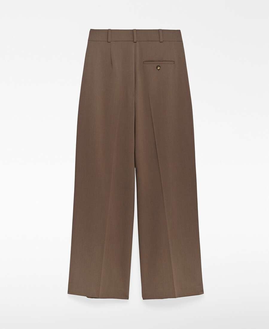 pantalon tailleur à jambes larges pour femme