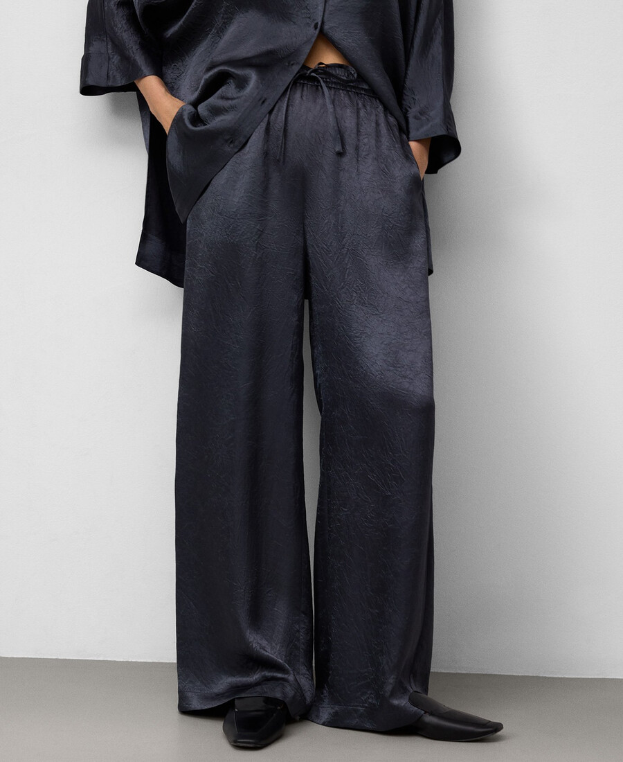 pantalon de pyjama en satin pour femme