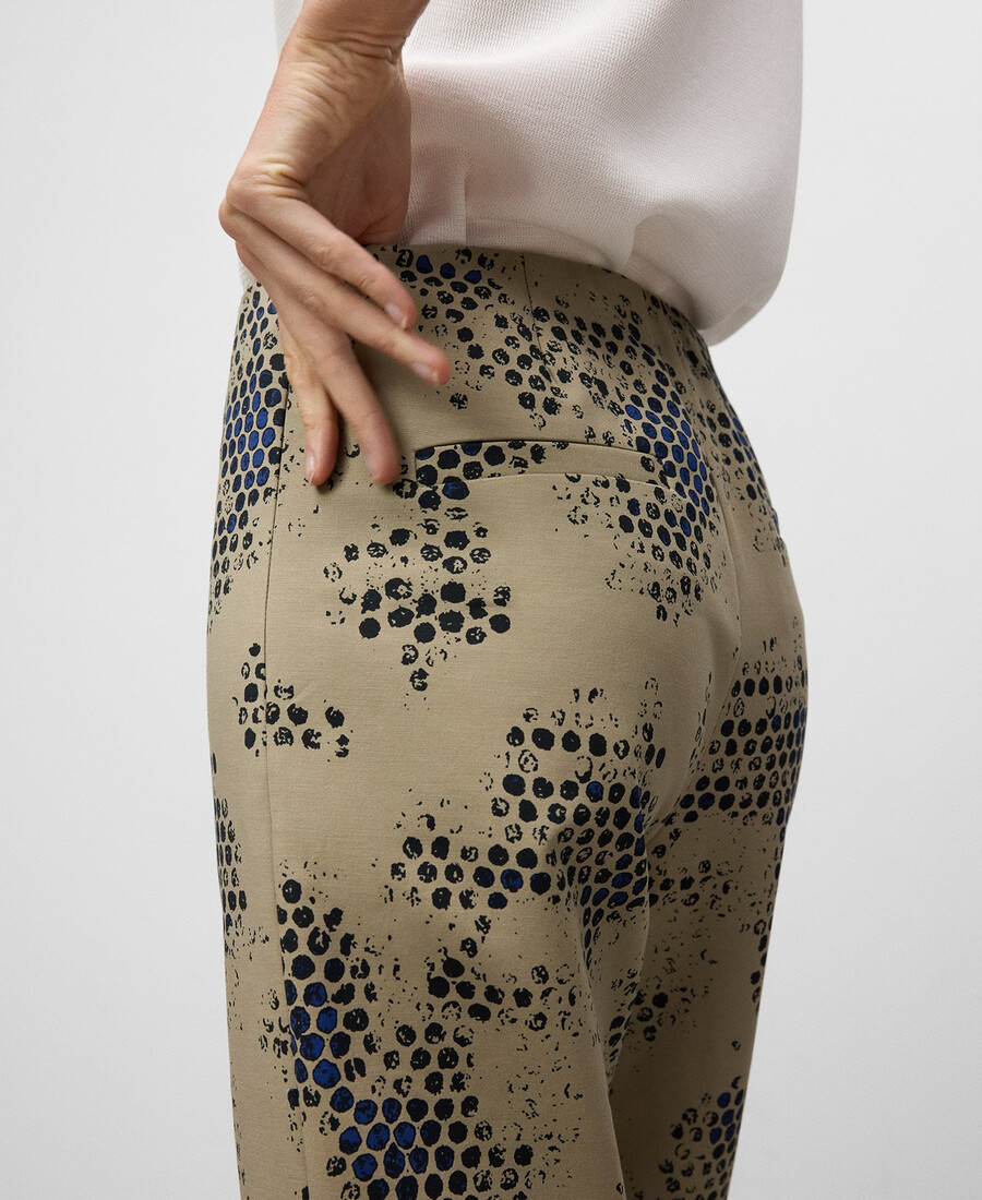 pantalon évasé imprimé femme