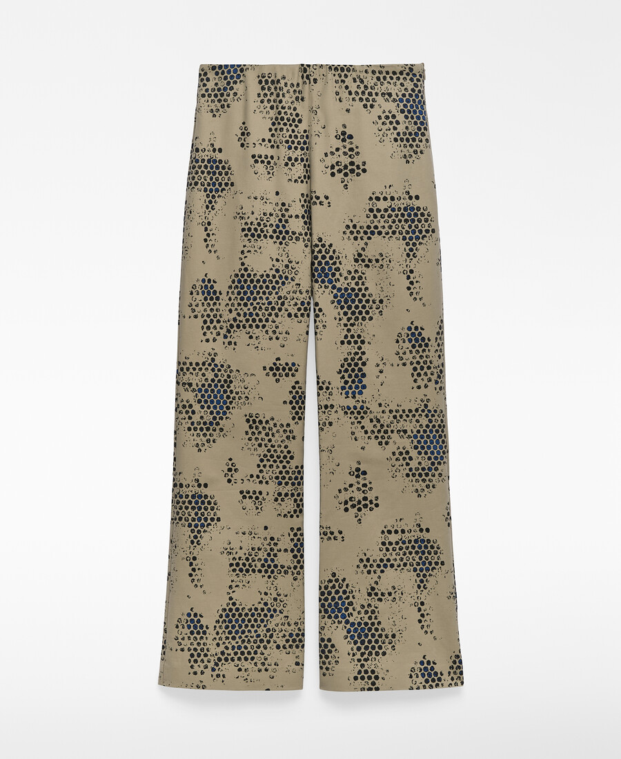 pantalon évasé imprimé femme