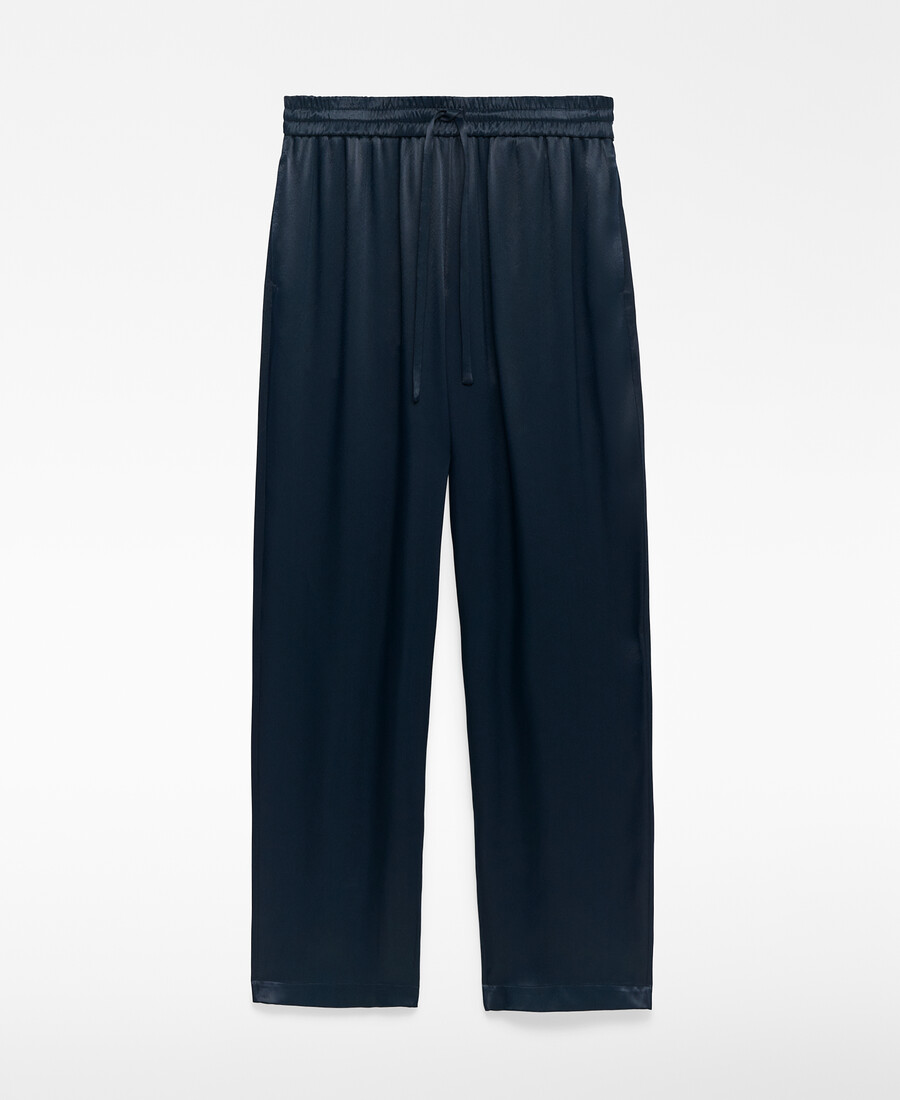 pantalon de jogging en satin pour femme