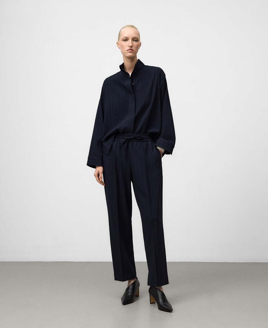 pantalon de jogging rayé femme
