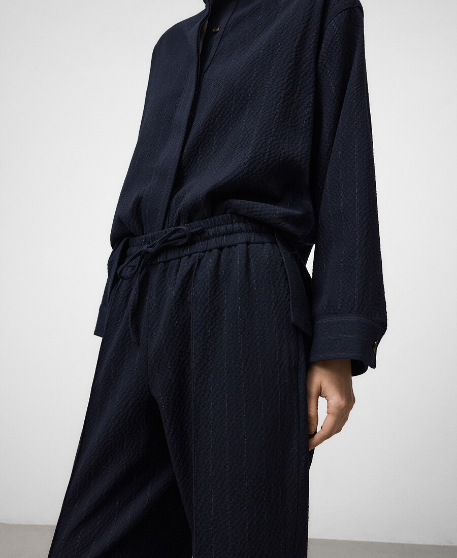 pantalon de jogging rayé femme