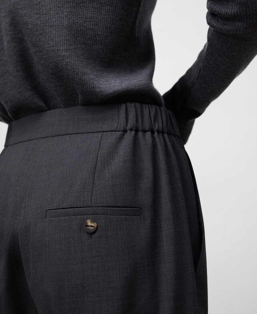pantalon droit longueur cheville femme