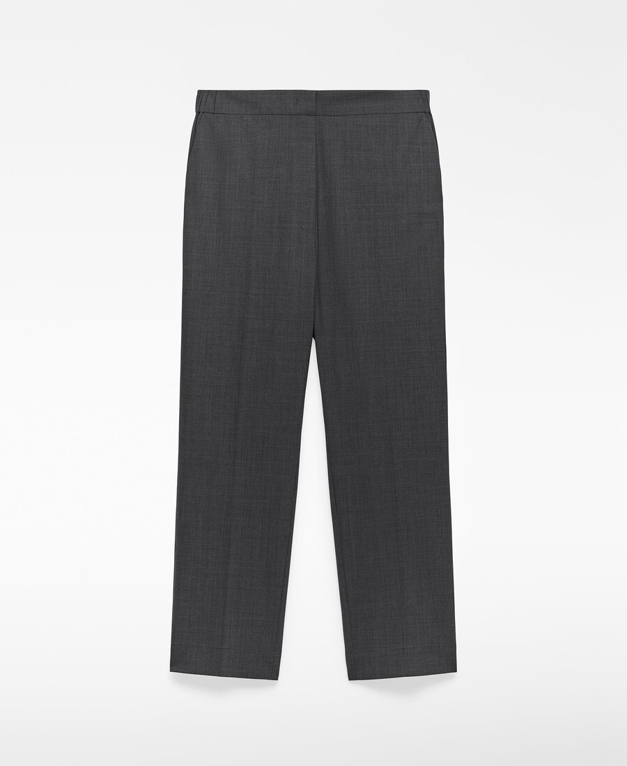 pantalon droit longueur cheville femme