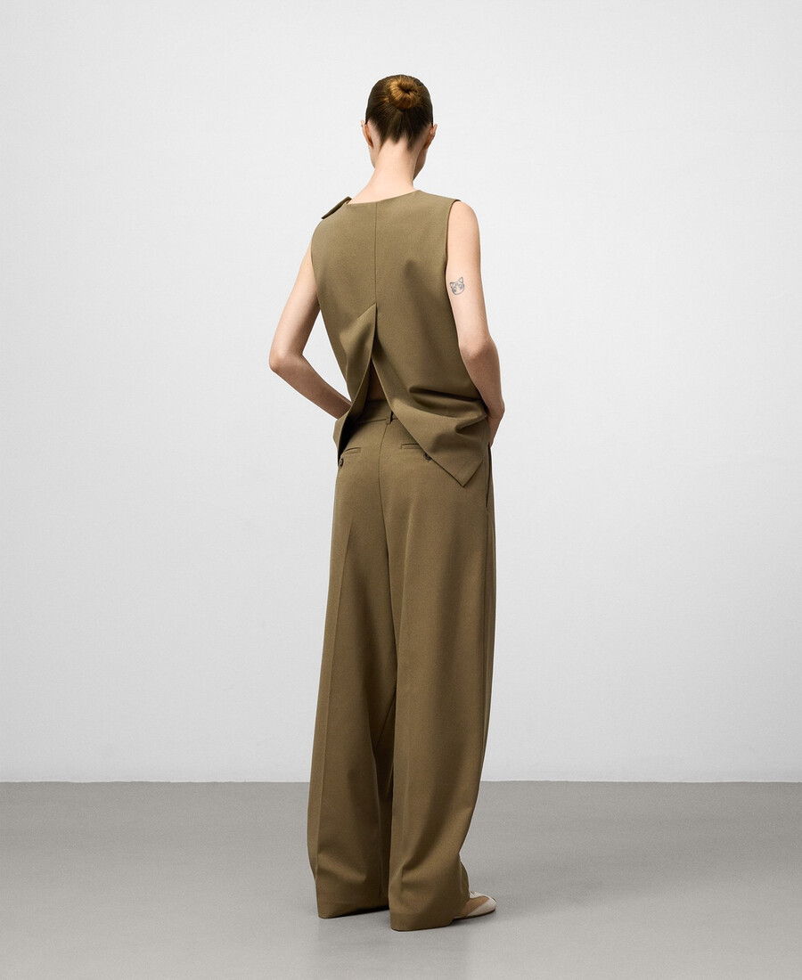 gilet droit sur mesure pour femme