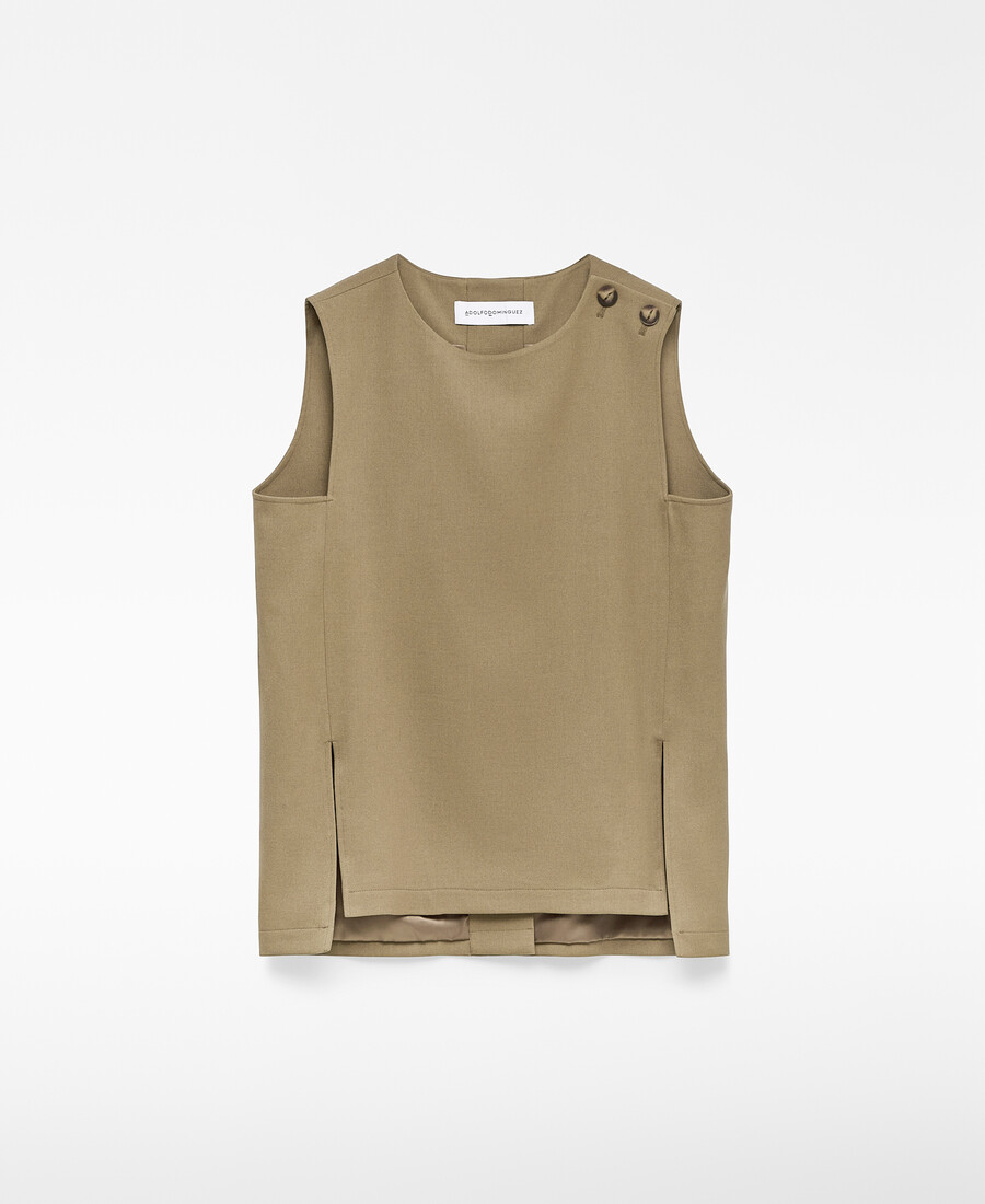 gilet droit sur mesure pour femme