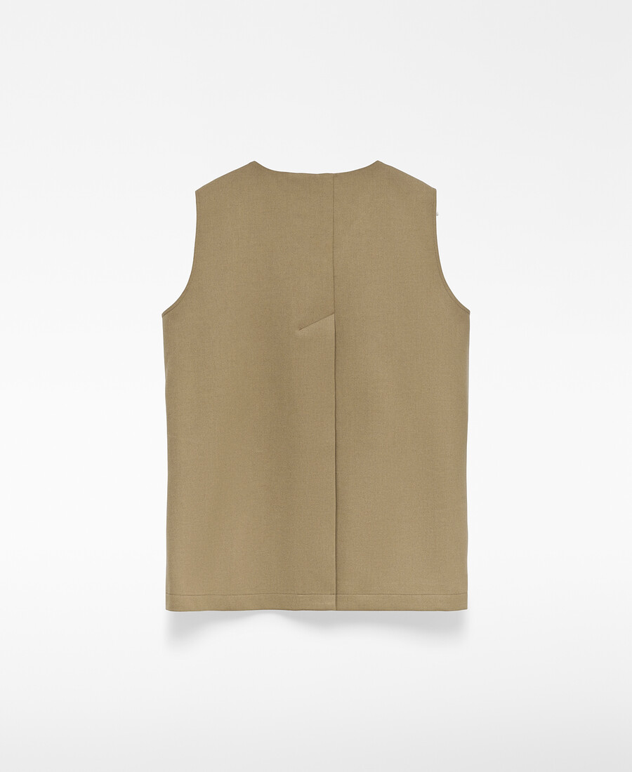 gilet droit sur mesure pour femme