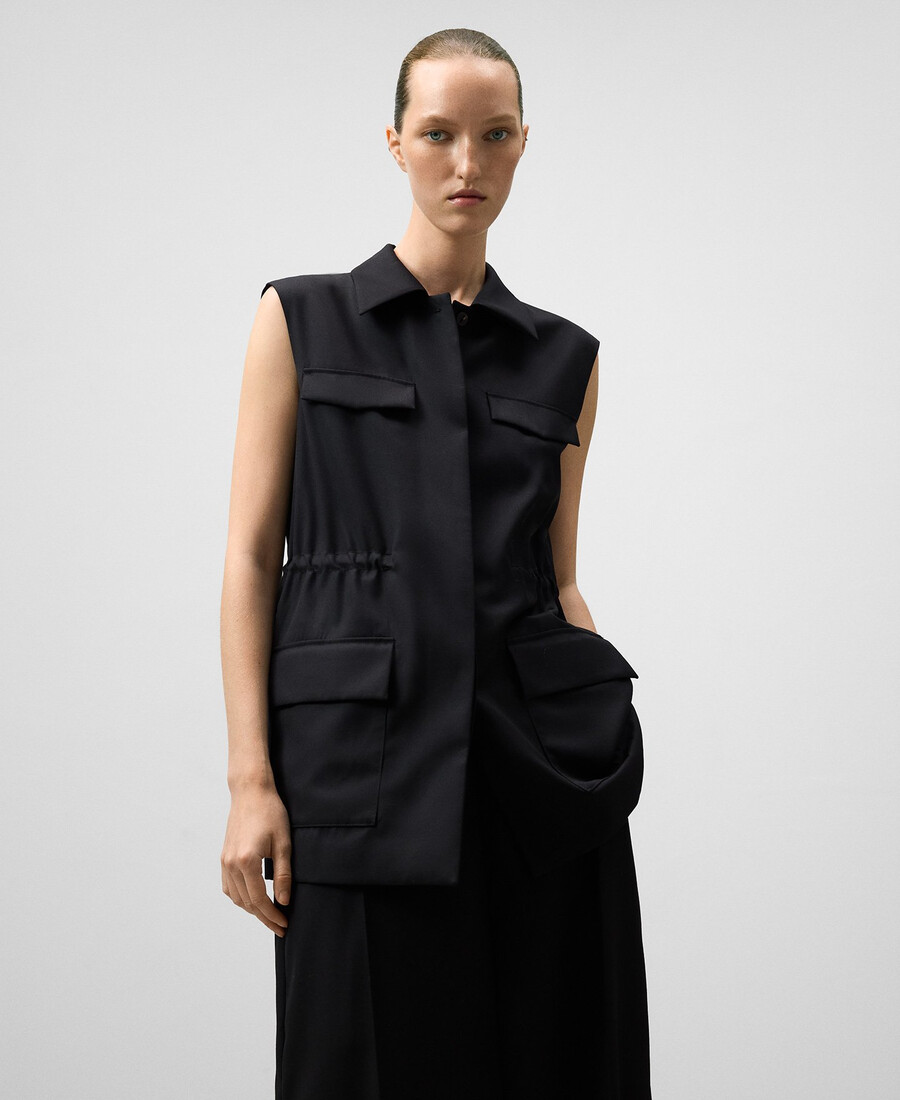 gilet cargo femme