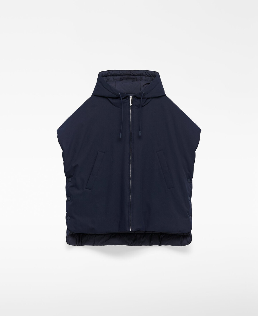 gilet matelassé à capuche pour femme