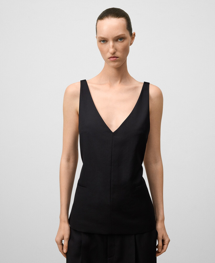 gilet tailleur dos nu femme