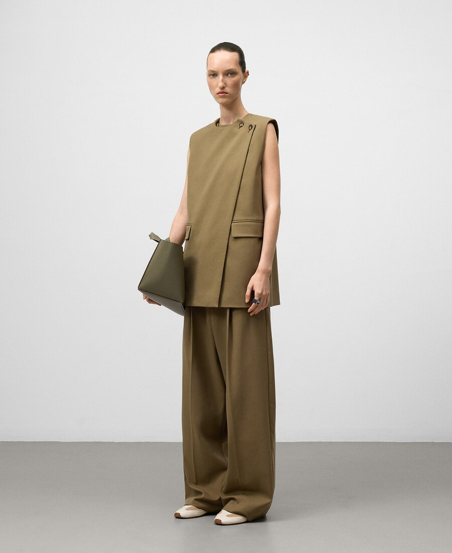 gilet croisé femme