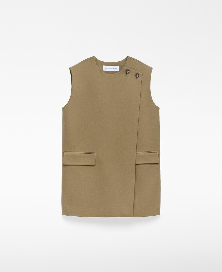 gilet croisé femme