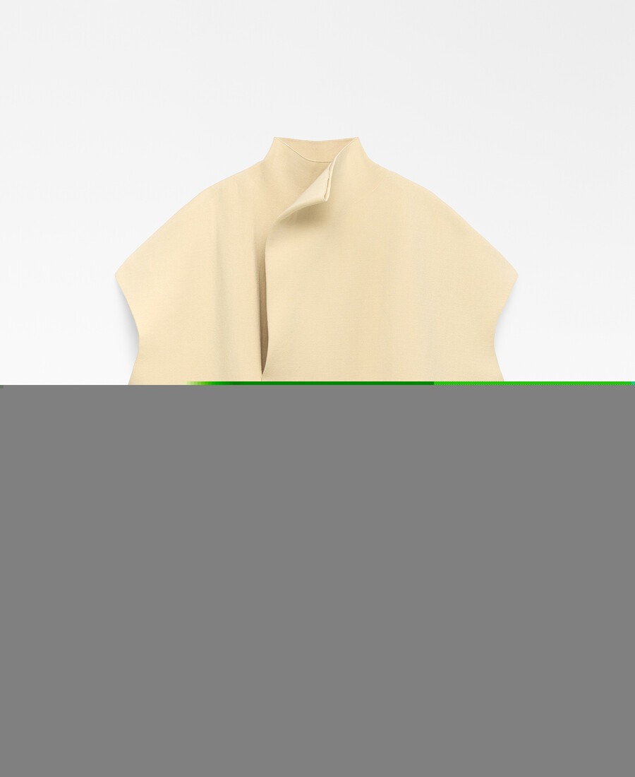 gilet en maille avec pli sur le devant pour femme