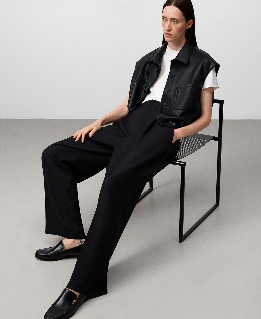 gilet femme en cuir et sans cuir
