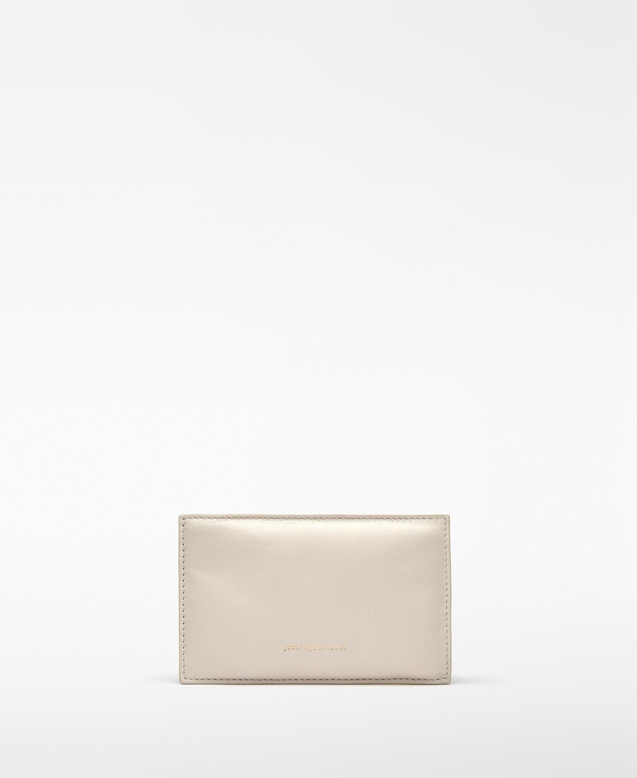 portefeuille en cuir rembourré pour femme