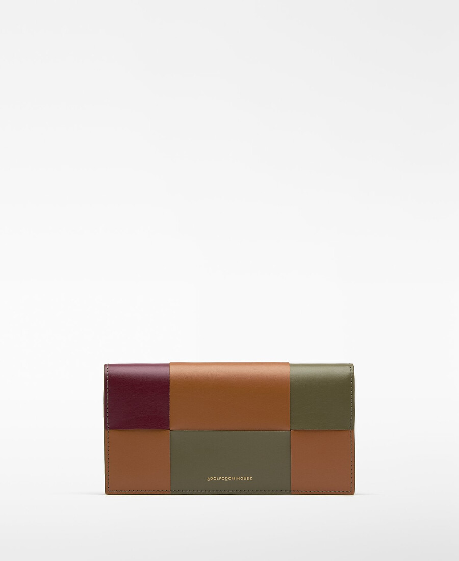 portefeuille horizonte tricolore grand format pour femme