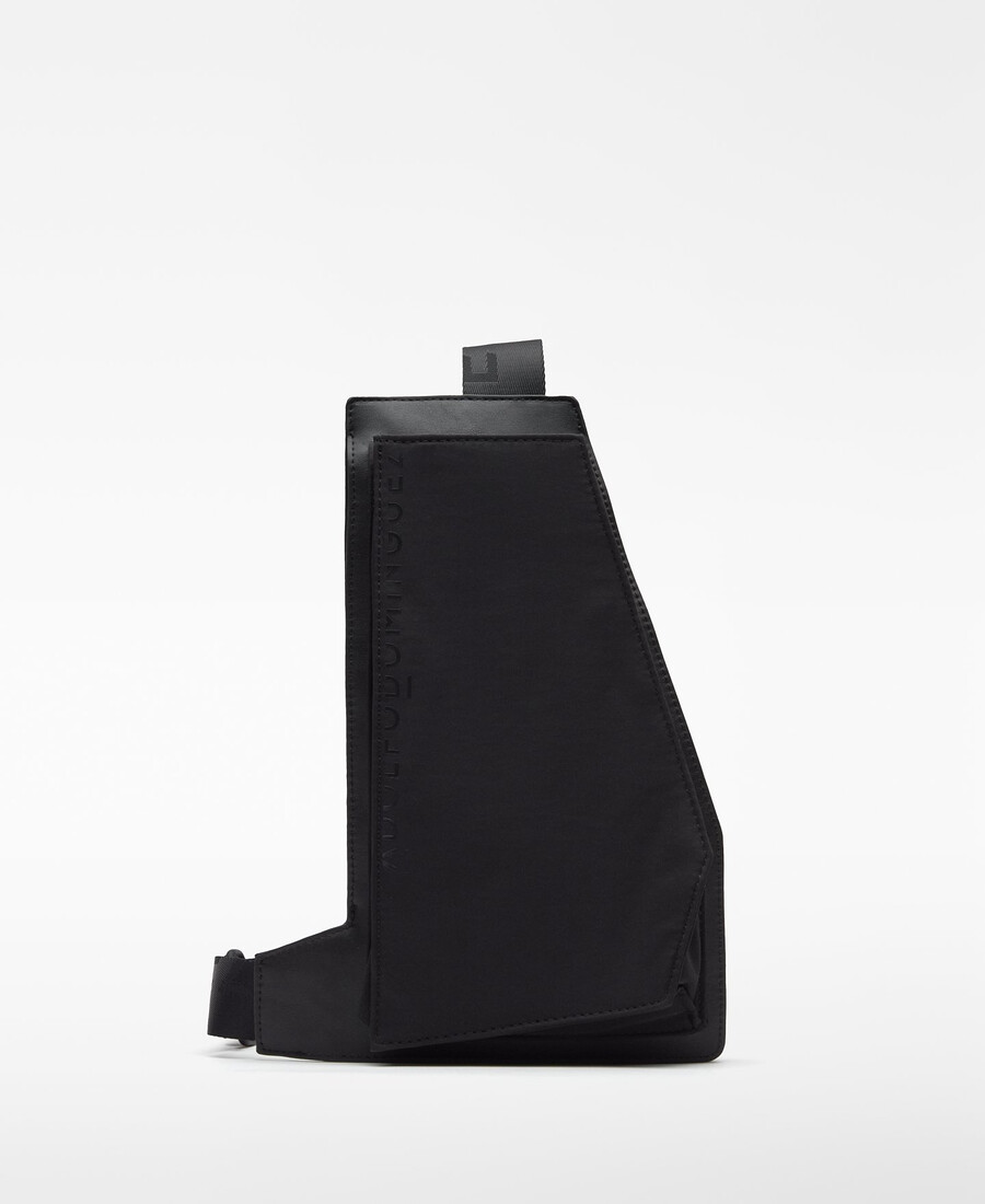 sac bandoulière homme en tissu mixte