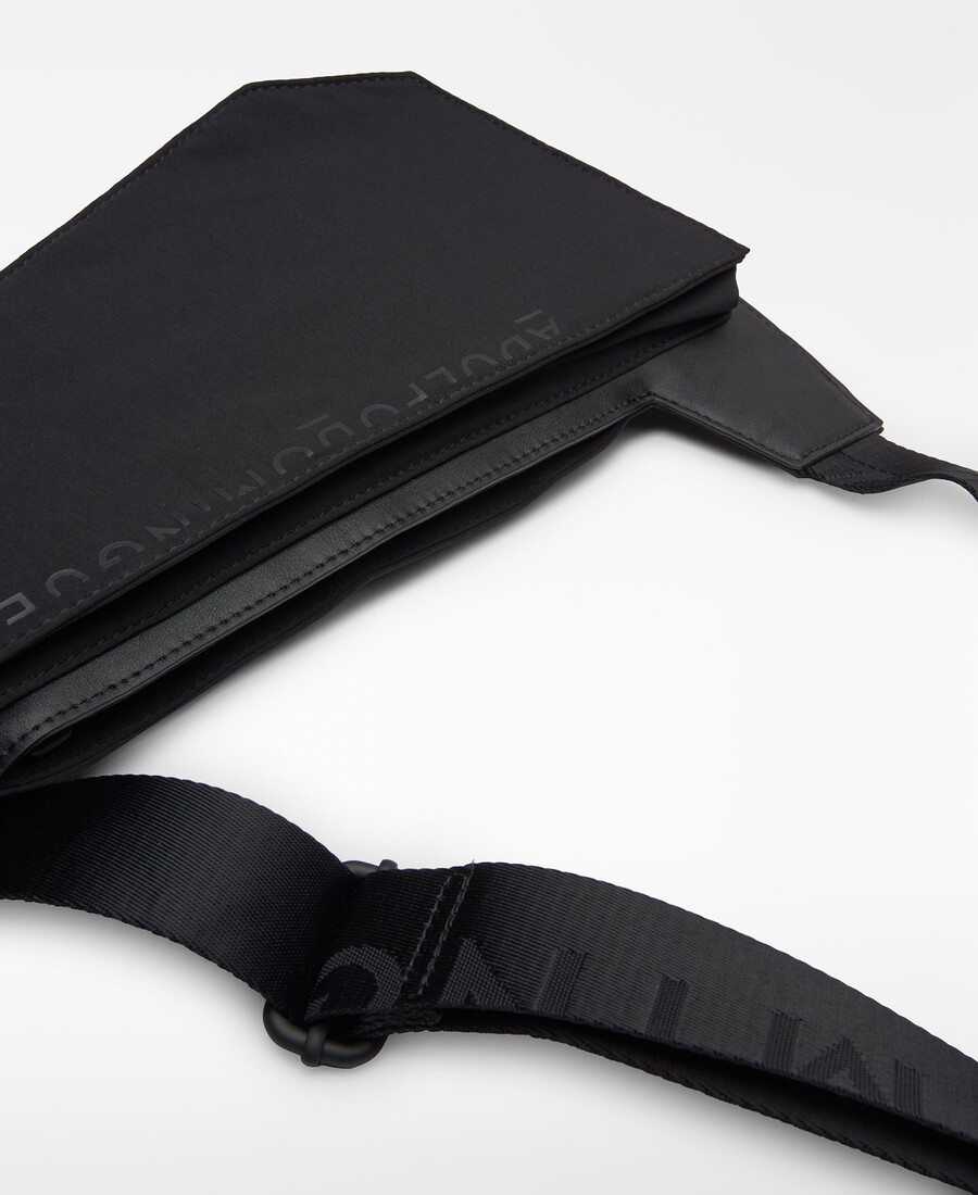 sac bandoulière homme en tissu mixte