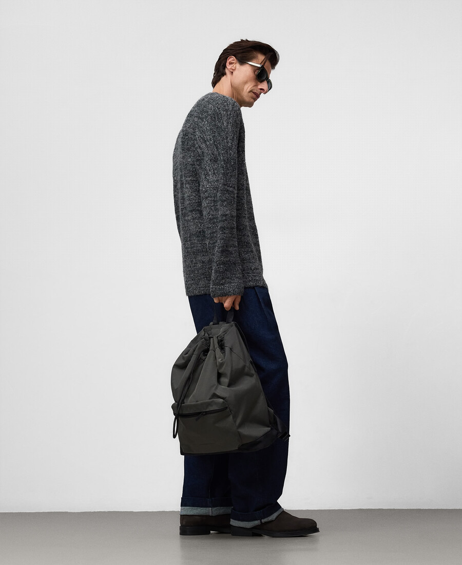 sac à dos homme en nylon à cordon