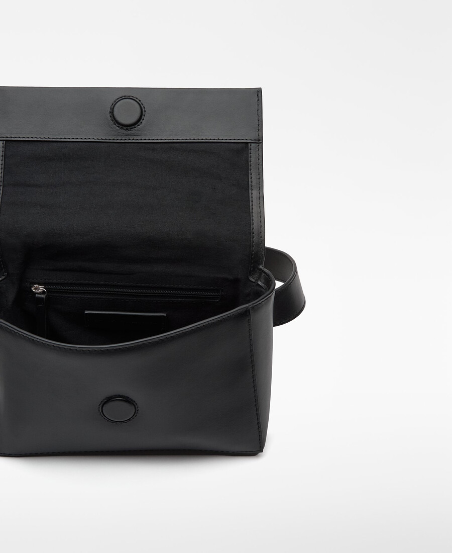 sac bandoulière en cuir de forme rectangulaire pour homme