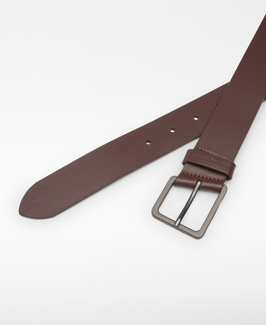 ceinture homme en cuir avec logo gravé