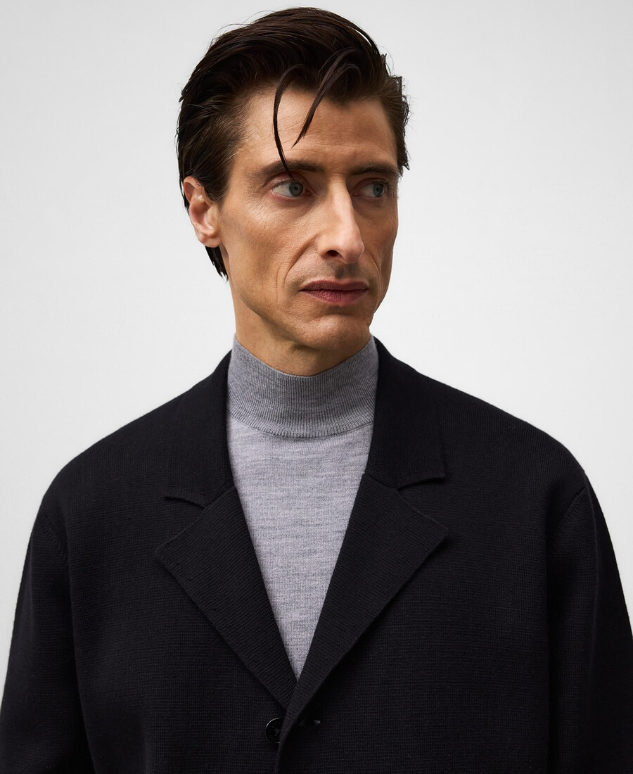 blazer en maille coupe décontractée pour homme