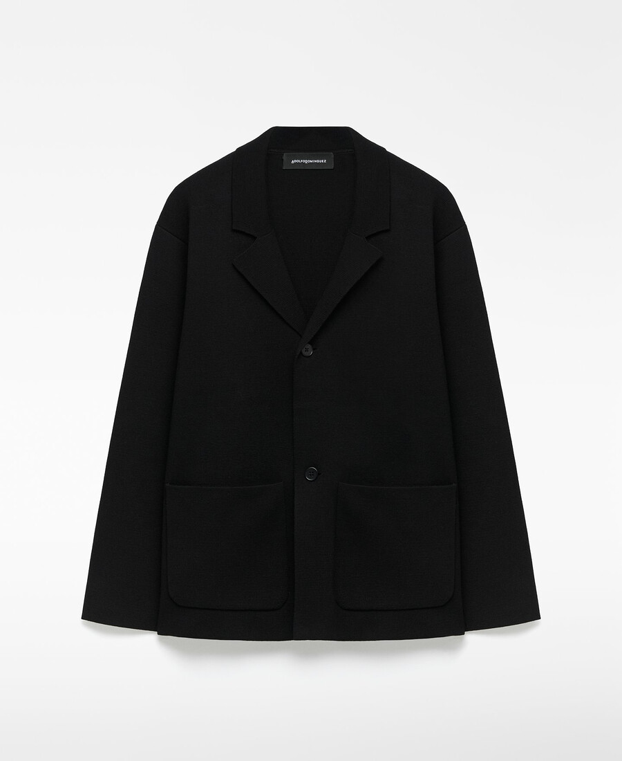 blazer en maille coupe décontractée pour homme