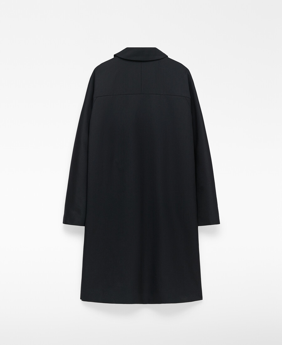 trench-coat droit à col étalé pour homme