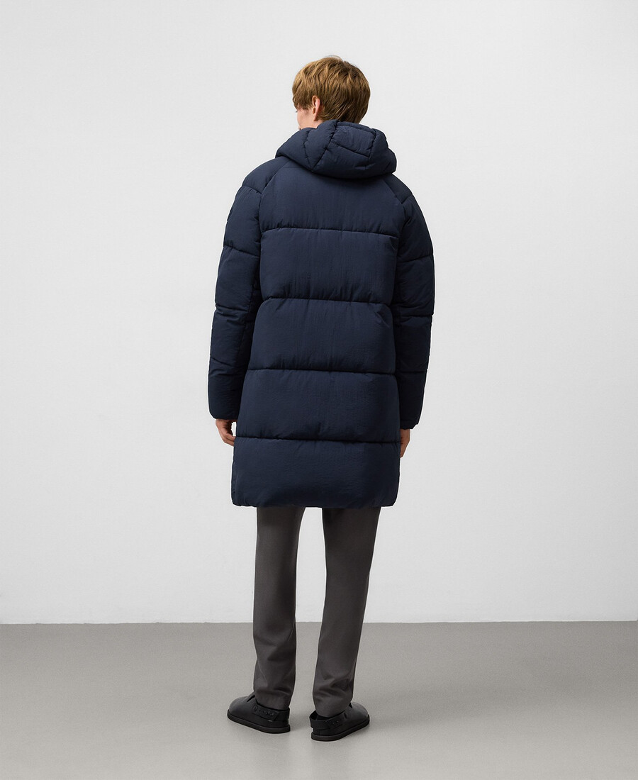 manteau long matelassé homme