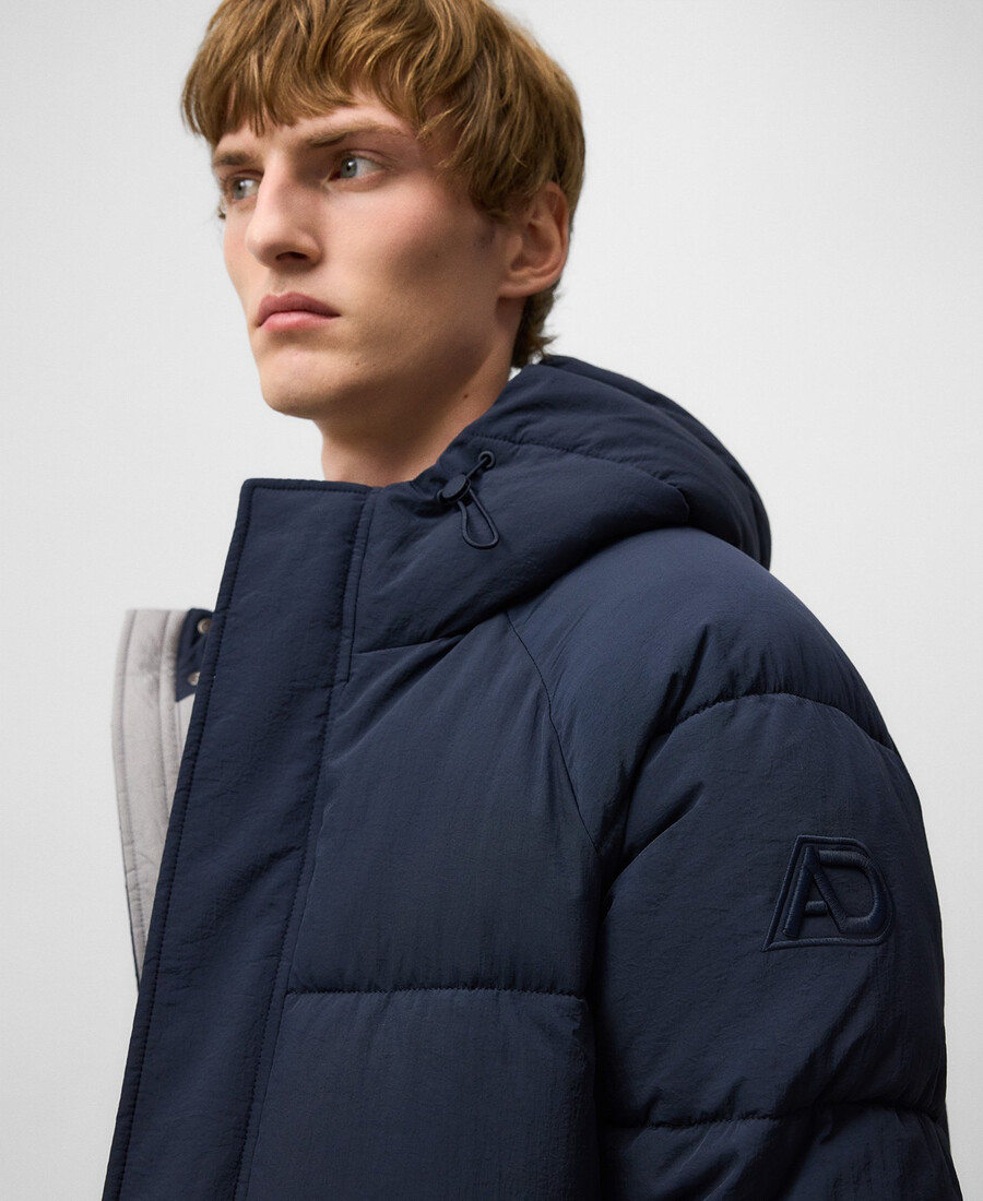 manteau long matelassé homme