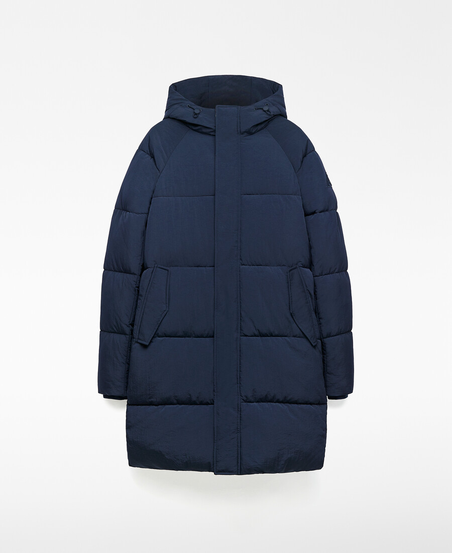 manteau long matelassé homme