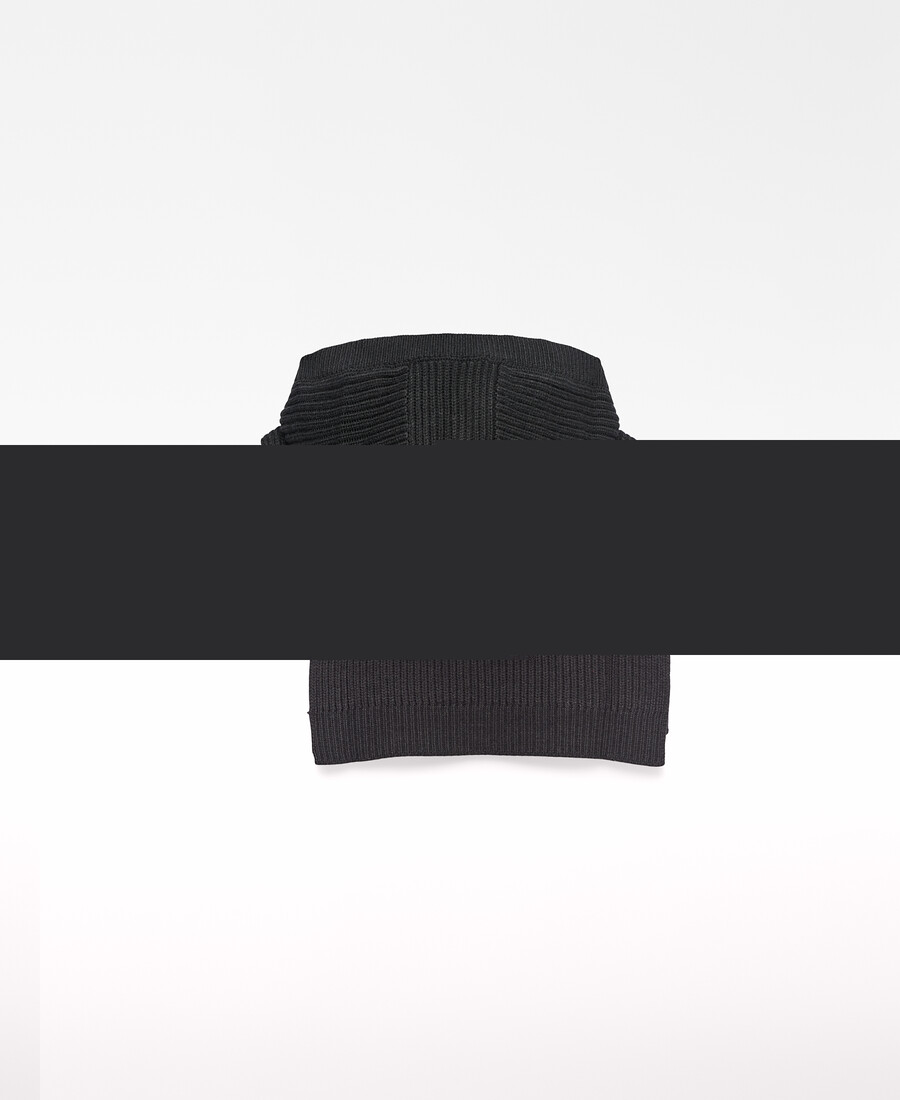 cagoule homme en maille côtelée