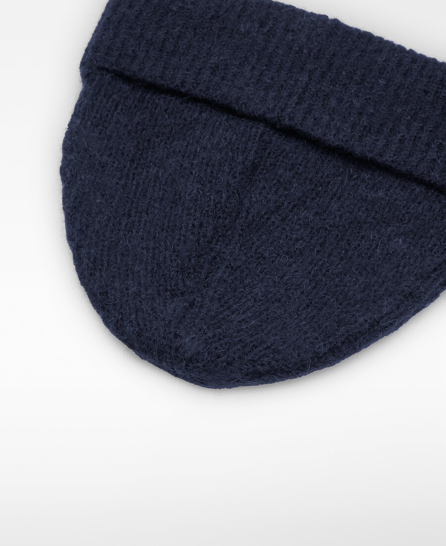 bonnet homme en maille côtelée