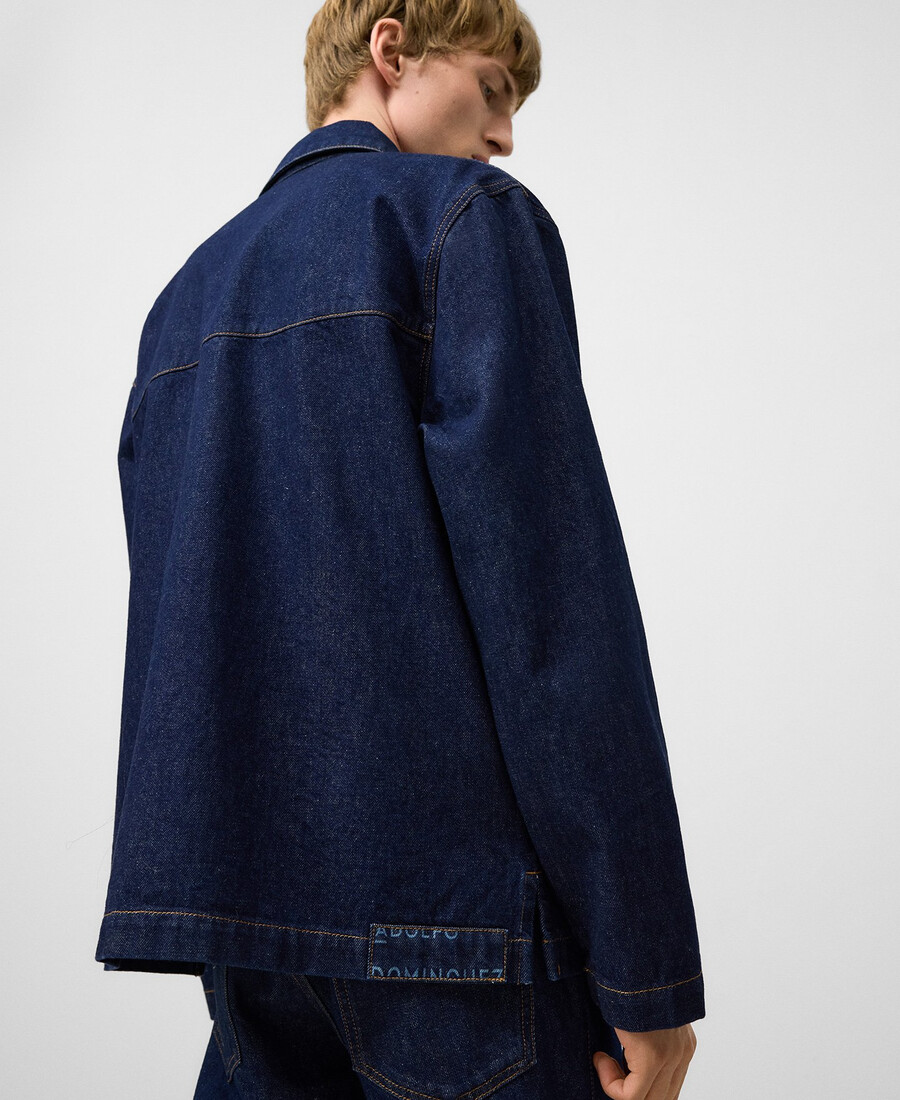 veste en denim de coton homme
