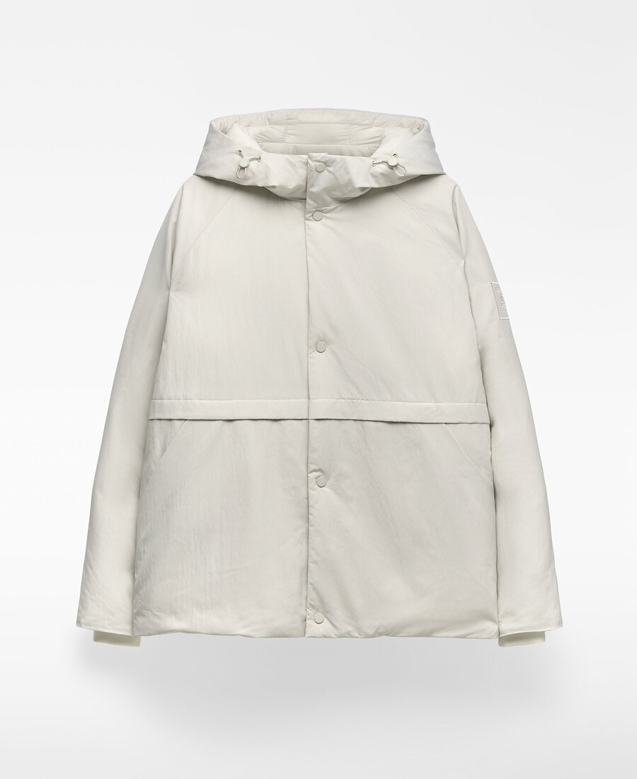 veste courte matelassée à plis homme