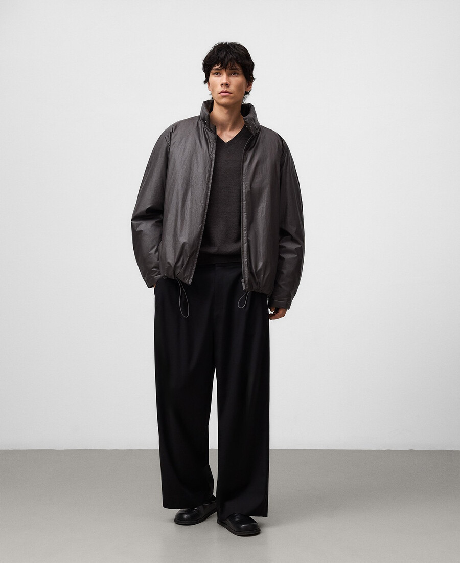 veste courte effet ciré homme
