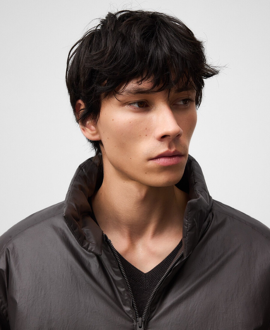 veste courte effet ciré homme