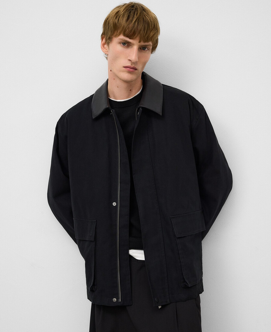 veste matelassée en toile de coton pour homme