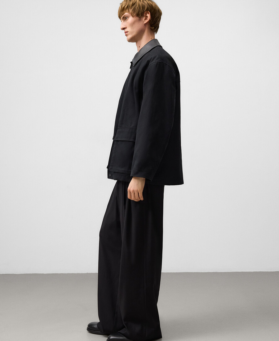 veste matelassée en toile de coton pour homme