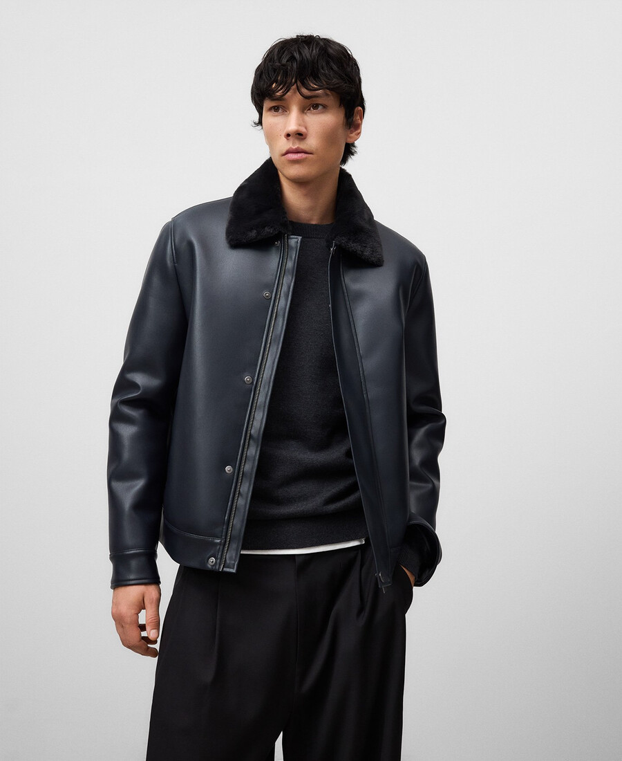 veste daviateur homme en cuir ou non-cuir