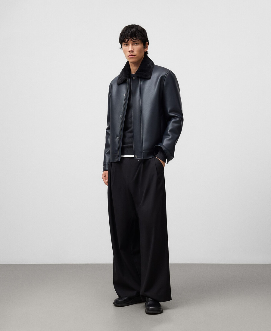 veste daviateur homme en cuir ou non-cuir