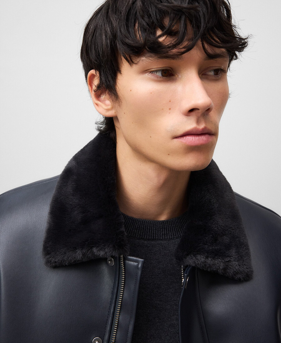 veste daviateur homme en cuir ou non-cuir