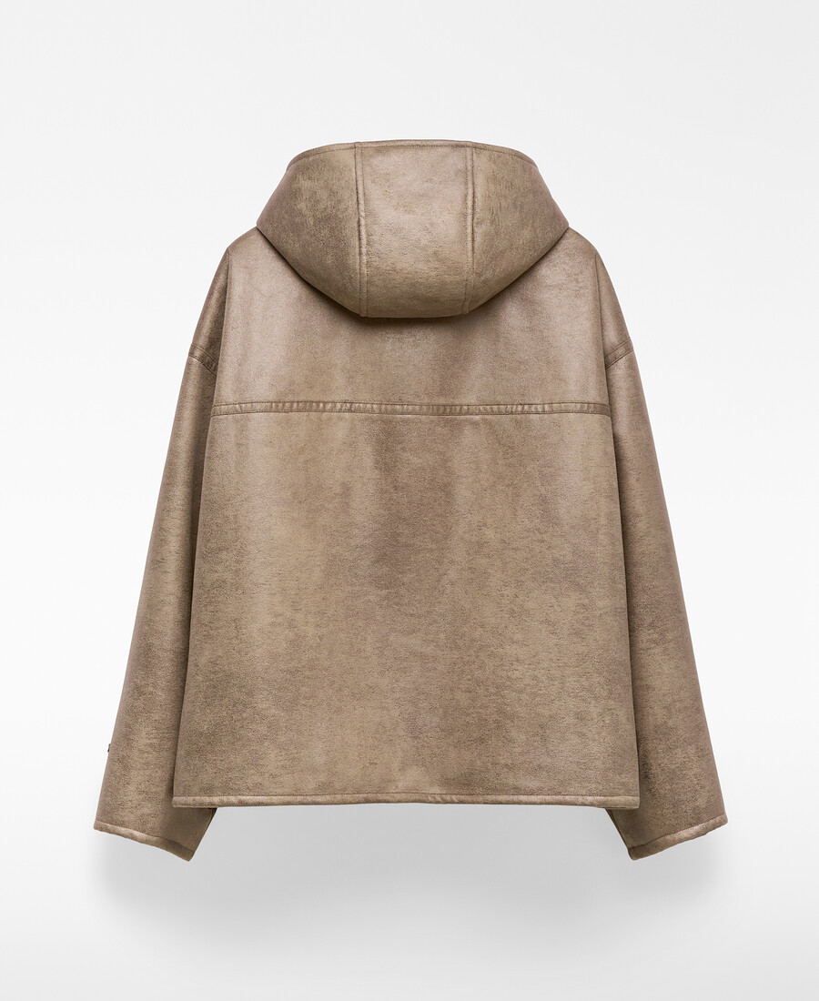veste homme oversize en cuir et non-cuir