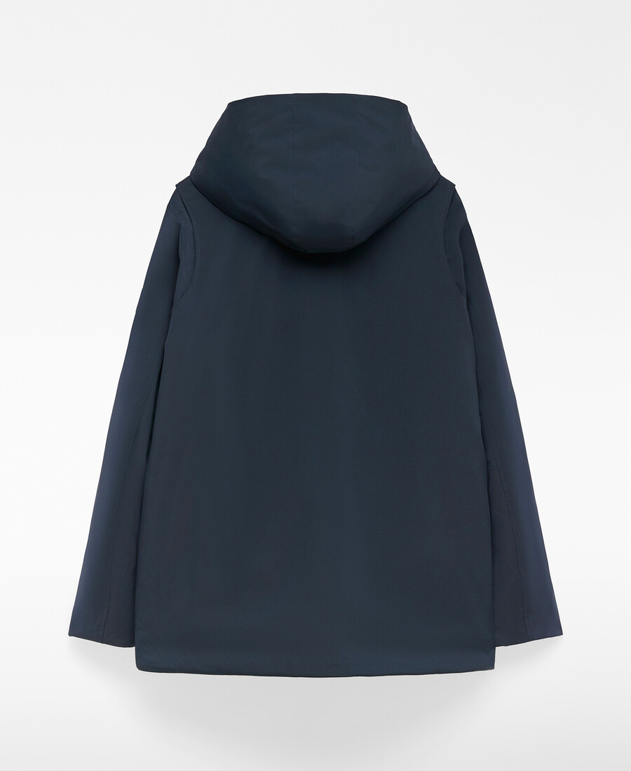 parka courte à capuche homme