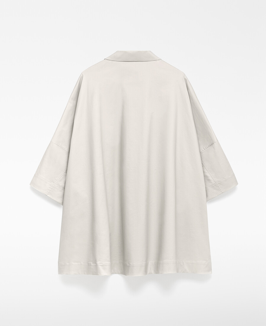 chemise grise oversize en coton pour homme