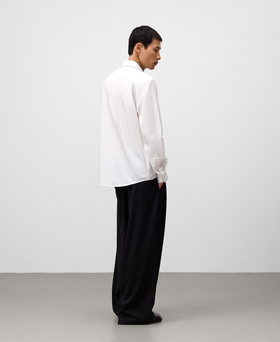 chemise homme à col italien coupe classique