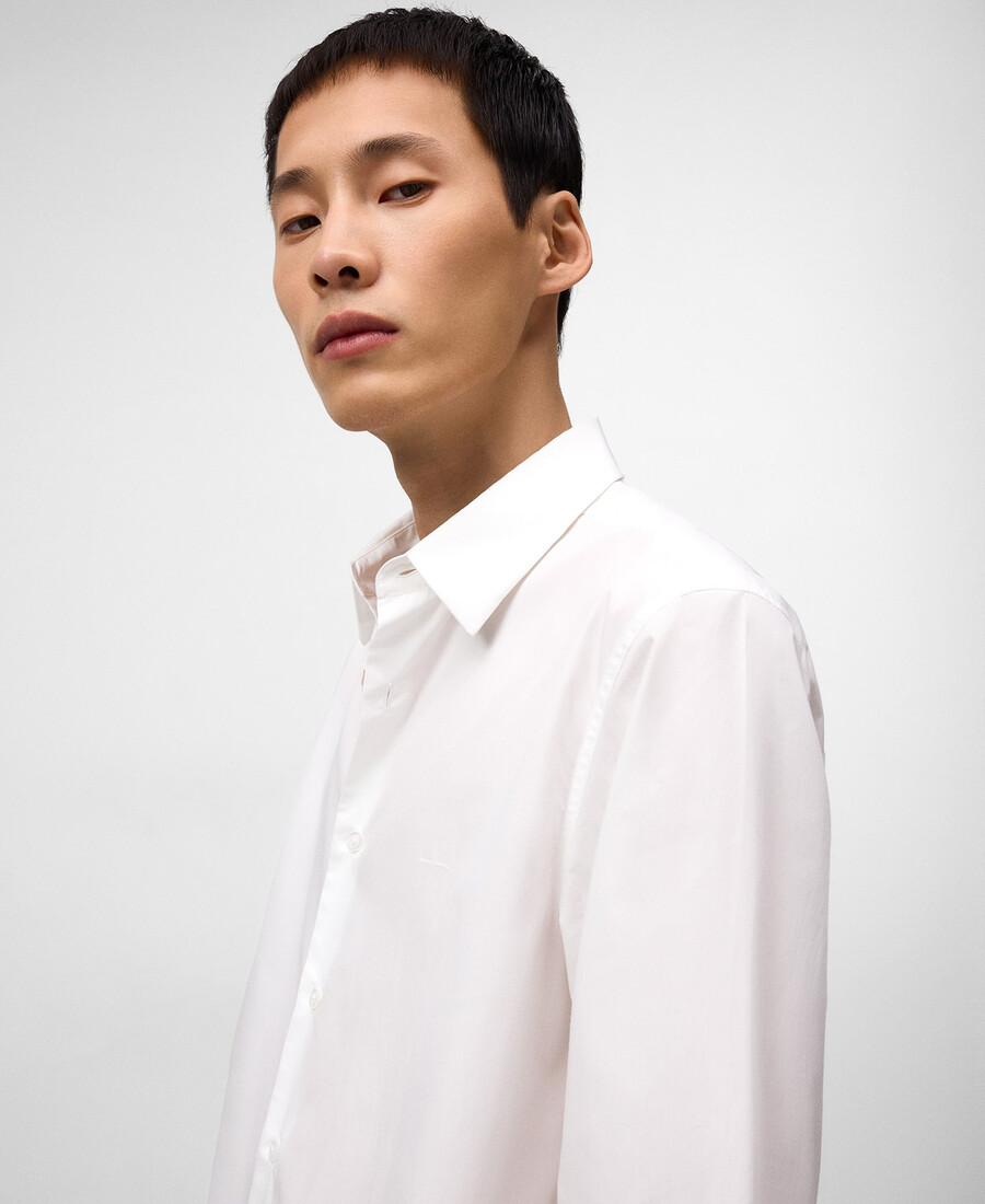 chemise homme à col italien coupe classique