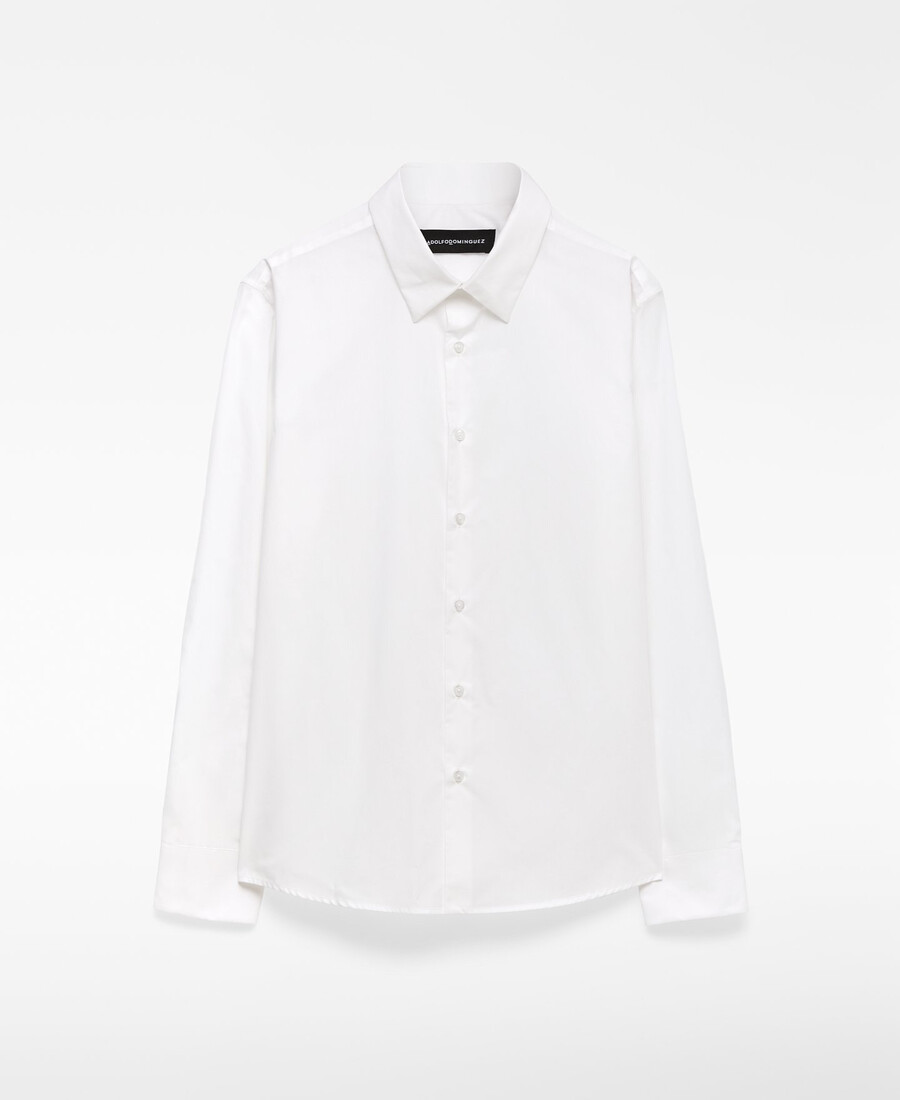 chemise homme à col italien coupe classique