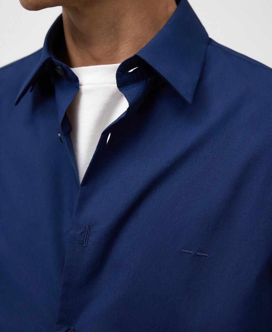 chemise homme à col italien coupe classique